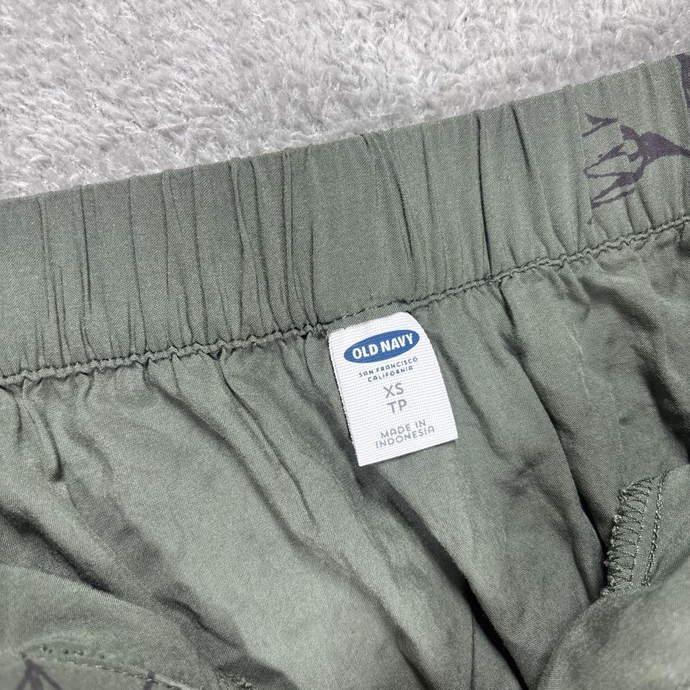 Old Navy Green Floral Pull Up Skirt With Pockets Size Extra Small - Picture 5 of 12
